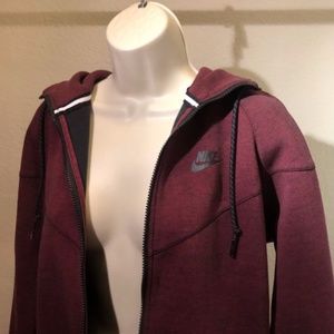 Burgundy NIKE Zip Up